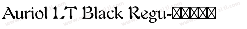 Auriol LT Black Regu字体转换